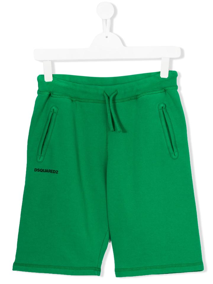 Dsquared2 Kids Logo Print Shorts - Green
