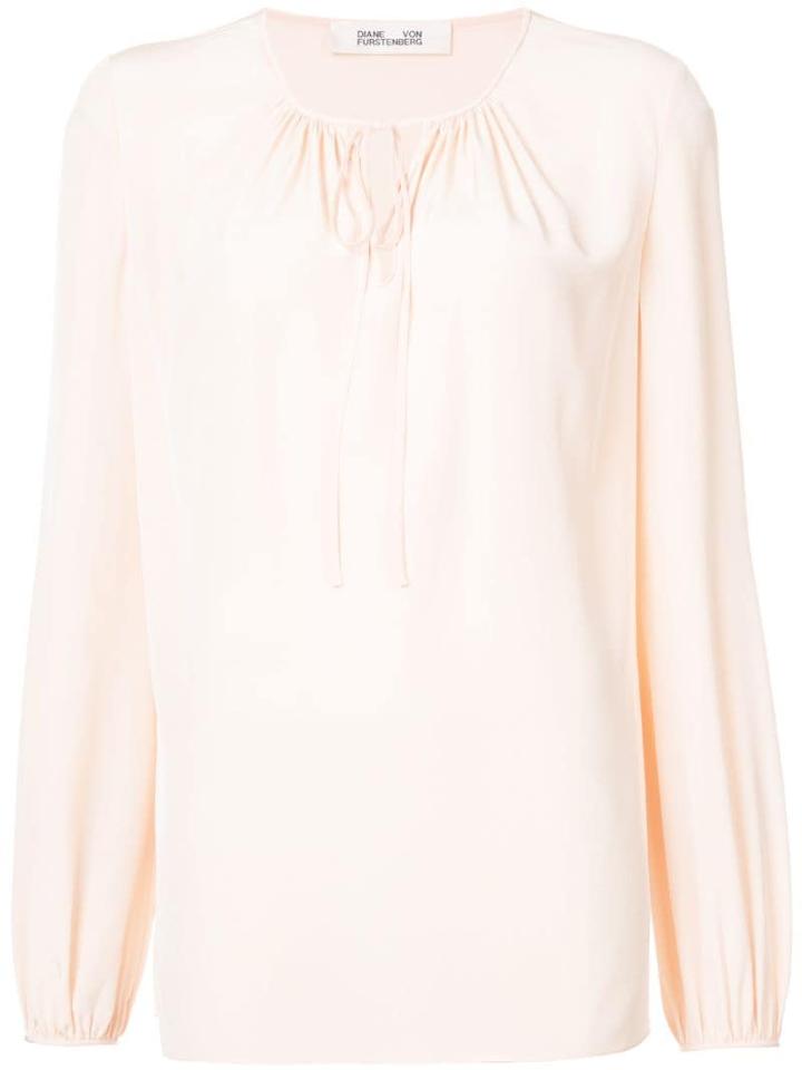 Diane Von Furstenberg Keyhole Blouse - Pink