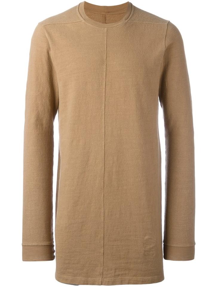 Rick Owens Drkshdw 'level Round' Jumper, Men's, Size: Large, Nude/neutrals, Cotton