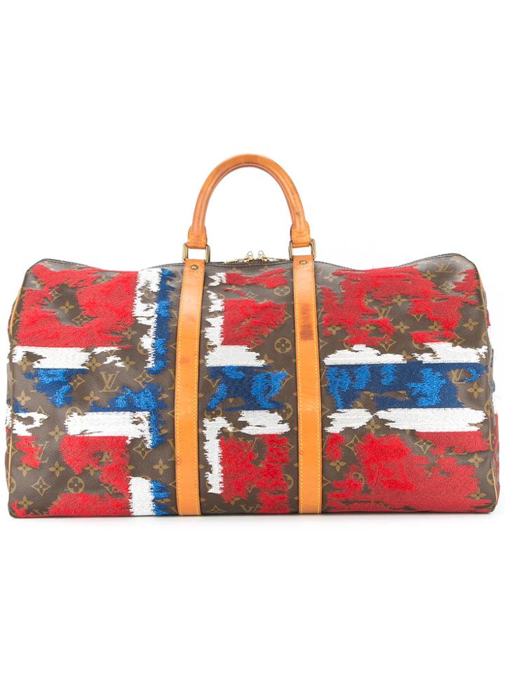 Jay Ahr Norway Flag Vintage Louis Vuitton Keepall - Brown