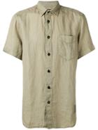 Diesel Short-sleeve Linen Shirt - Green