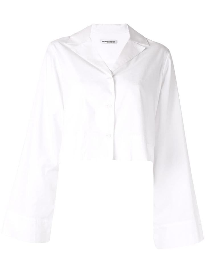 Georgia Alice Bell Sleeve Shirt - White
