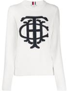 Tommy Hilfiger Knitted Cotton Jumper - White