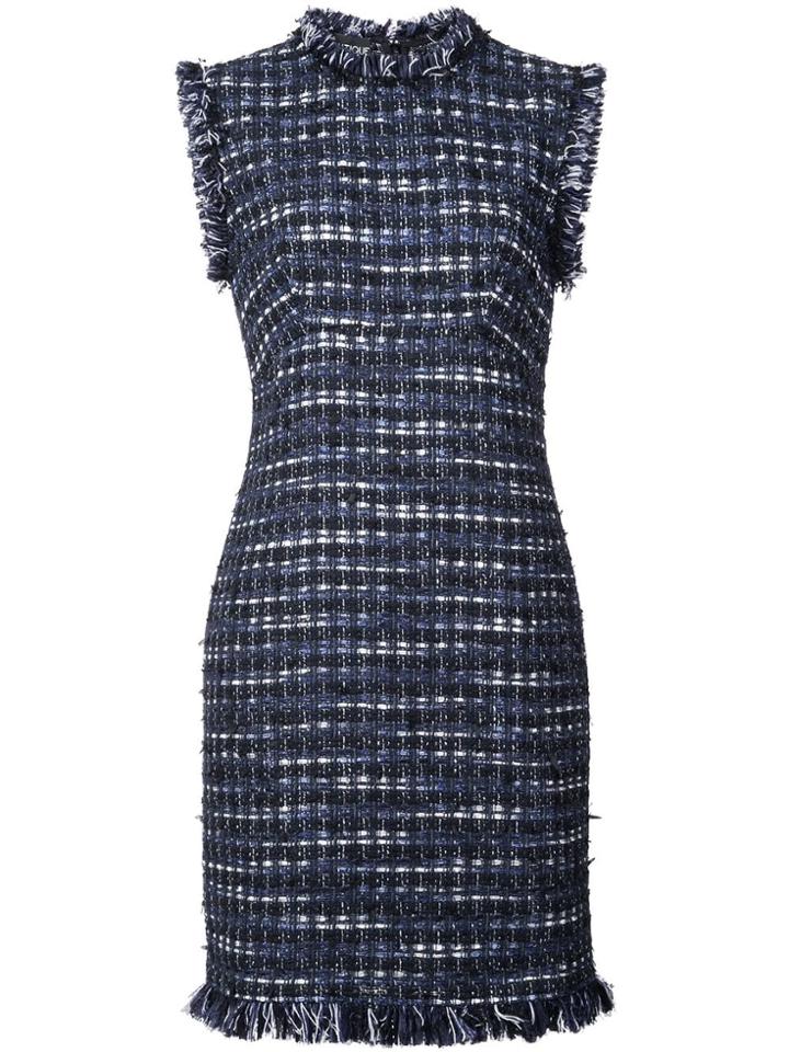 Boutique Moschino Embroidered Sleeveless Dress - Blue