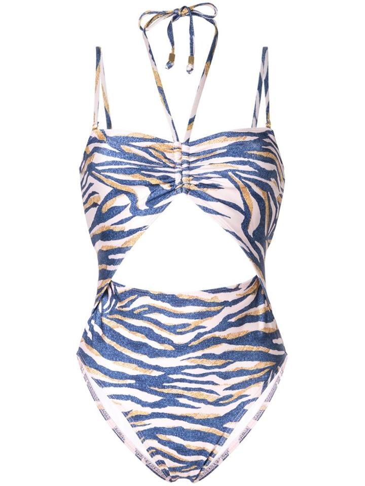 Suboo Into The Wilds Cut Out One Piece - Blue