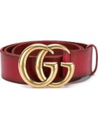 Gucci 'double G' Belt - Red