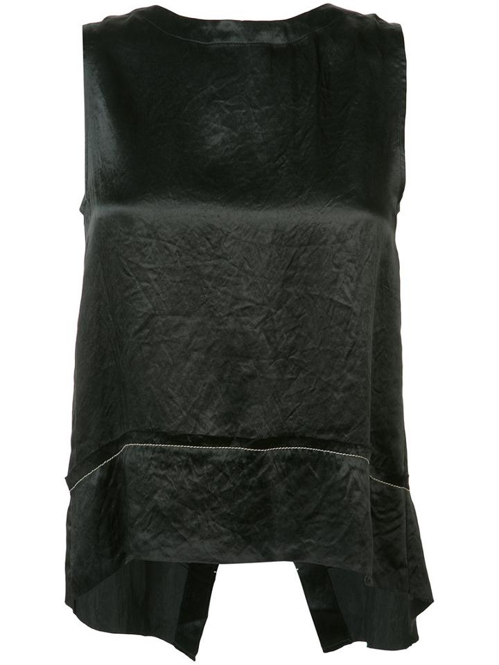Lee Mathews - Chloe Tank Top - Women - Acetate - 0, Black, Acetate