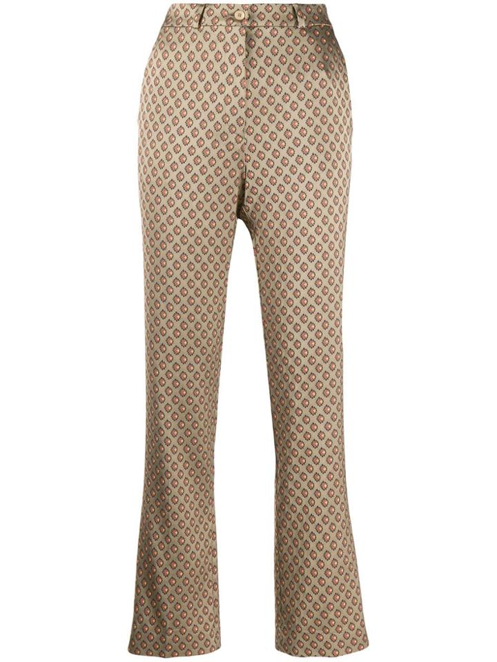 Etro Jacquard Trousers - Neutrals