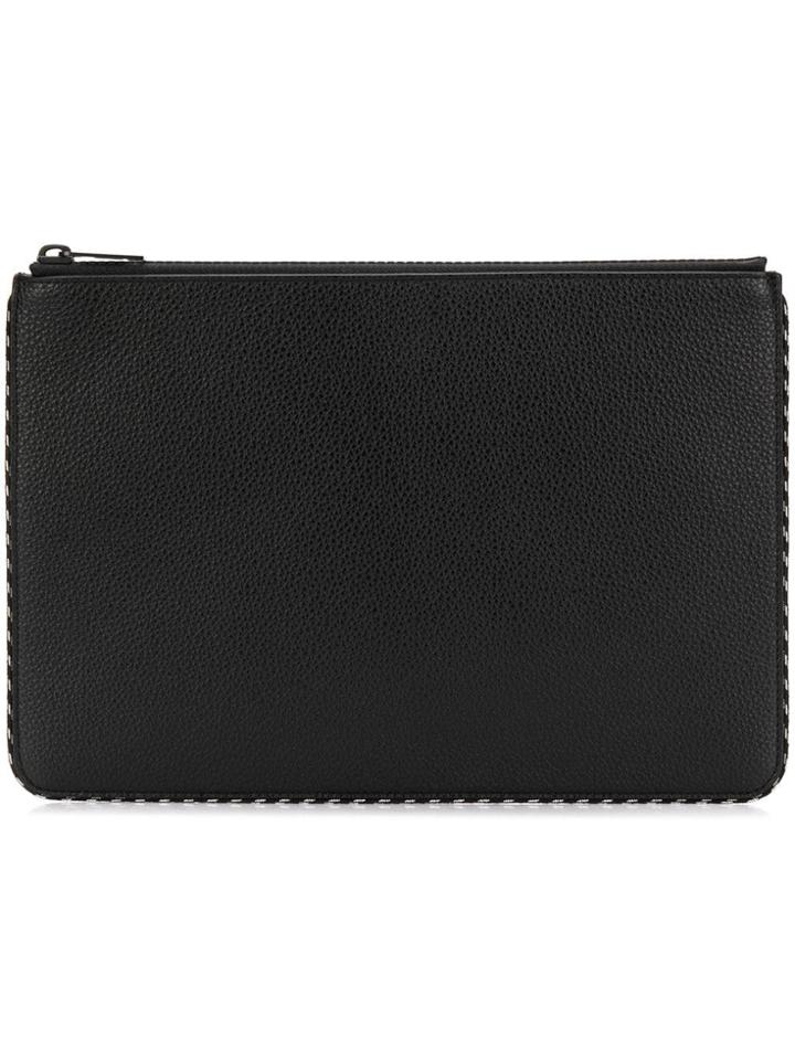Maison Margiela Stippled Trim Pouch - Black