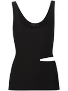 Alexander Wang Cut Out Tank Top, Women's, Size: S, Black, Acetate/rayon/polyester