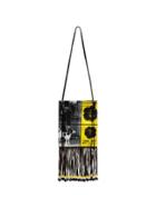 Jw Anderson Yellow And Black Graphic Print Canvas Tote Bag -