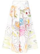 Marni Printed Panel Skirt - Multicolour
