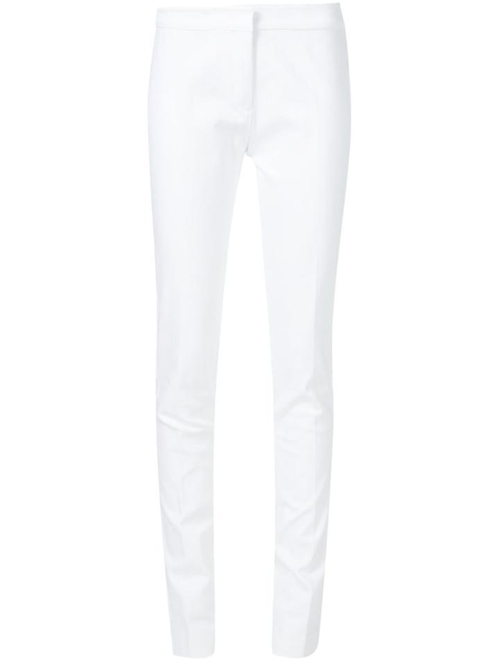 Derek Lam Skinny Trousers, Women's, Size: 40, White, Cotton/spandex/elastane