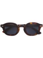 Movitra Round Frame Sunglasses - Brown