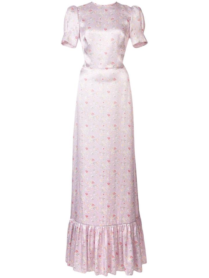 The Vampire's Wife Floral Print Maxi Dress - Purple