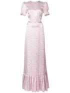 The Vampire's Wife Floral Print Maxi Dress - Purple