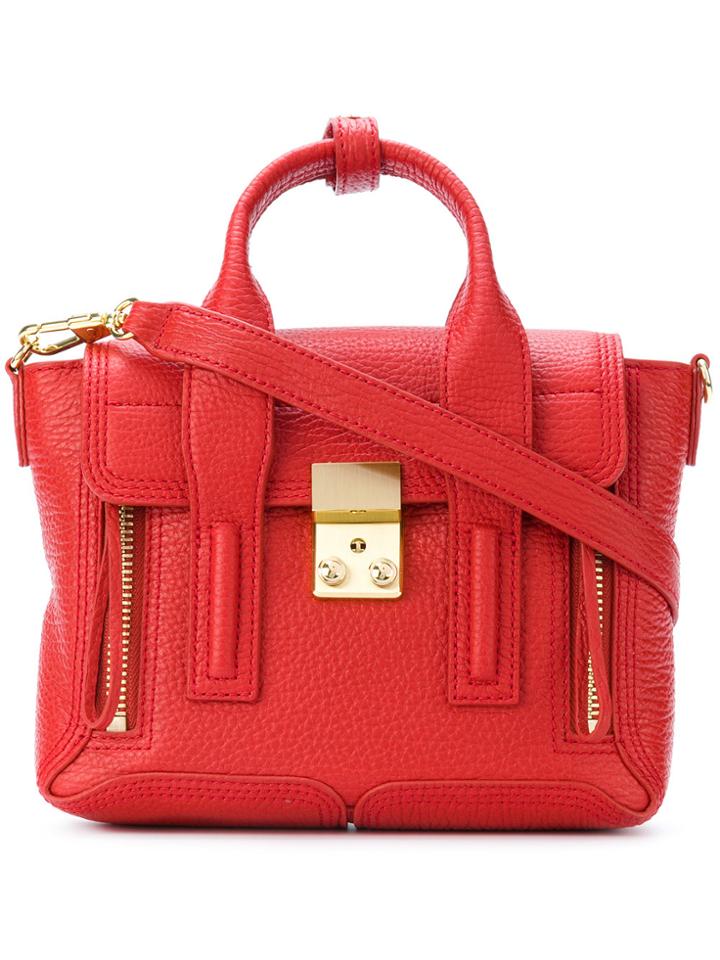 3.1 Phillip Lim Pashli Mini Satchel - Red