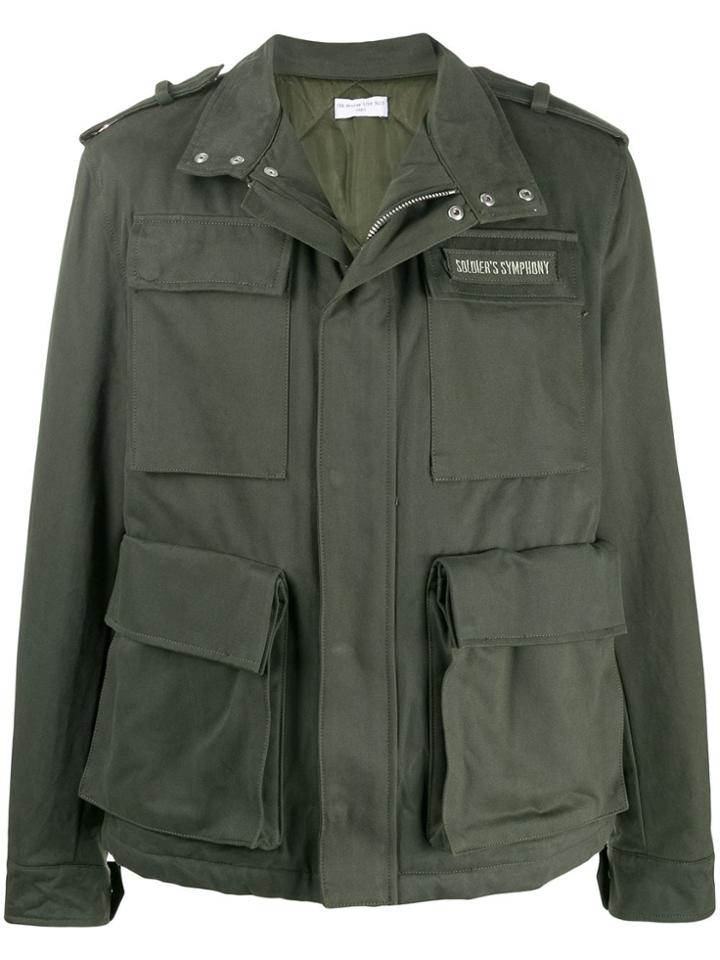 Ih Nom Uh Nit Military Cargo Jacket - Green