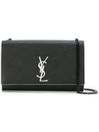 Saint Laurent Medium Monogram Kate Chain Bag - Black