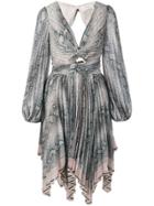 Zimmermann Cut Out Pleated Dress - Neutrals