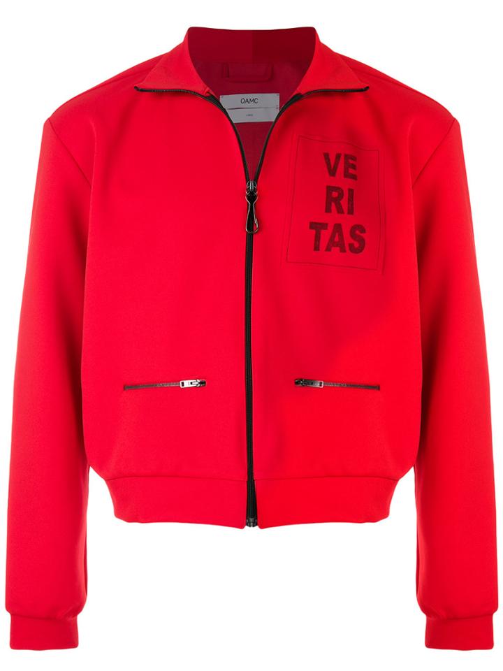 Oamc Bashment Zipped Jacket - Red