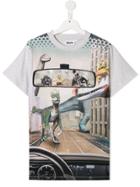 Molo Teen Dinosaur Print T-shirt - Grey