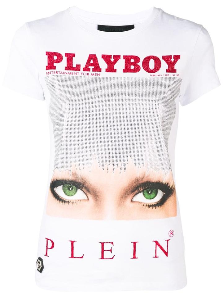 Philipp Plein Playboy Cover T-shirt - White