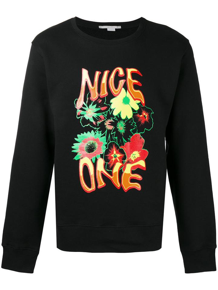 Stella Mccartney Printed Sweatshirt, Men's, Size: Xs, Black, Cotton