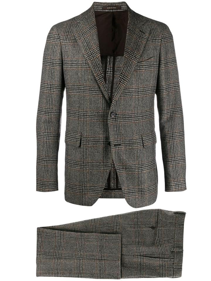Tagliatore Plaid Two Piece Suit - Grey