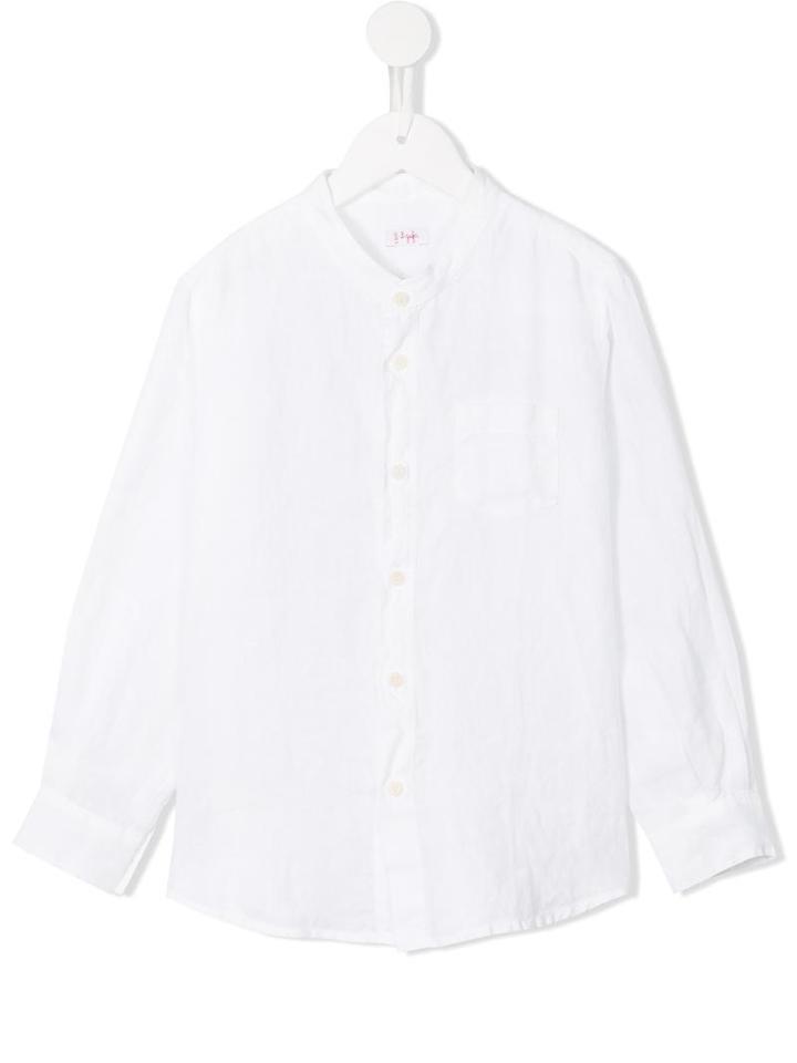 Il Gufo Grandad Collar Shirt, Boy's, Size: 8 Yrs, White