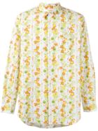 Comme Des Garçons Vintage Floral Print Shirt - Yellow & Orange