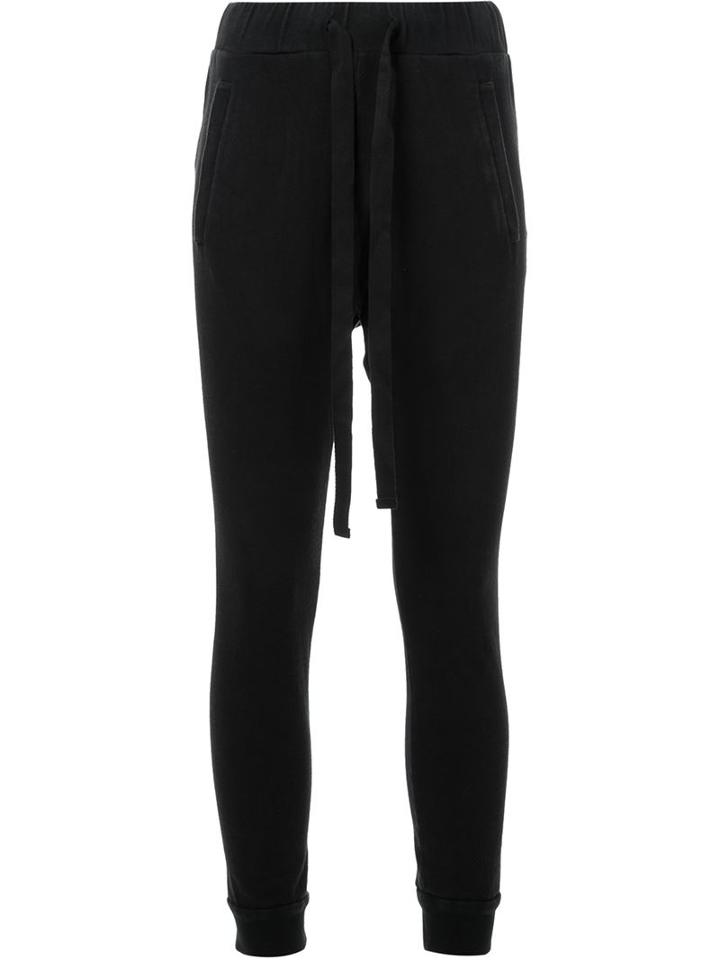Bassike Relaxed Fit Track Pants, Women's, Size: Xs, Black, Organic Cotton
