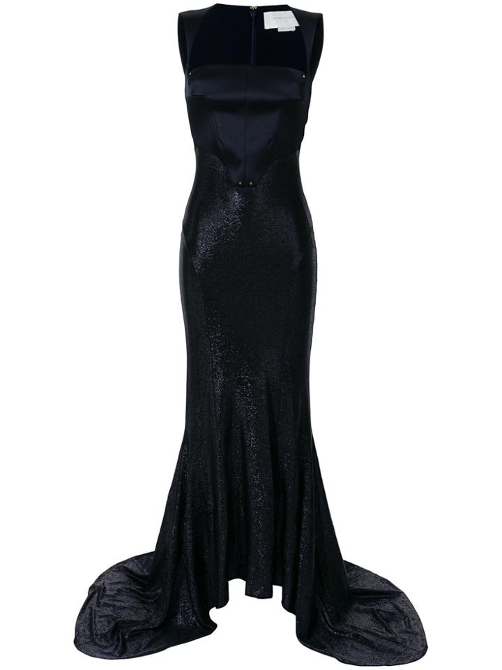 Esteban Cortazar Corset Gown - Blue
