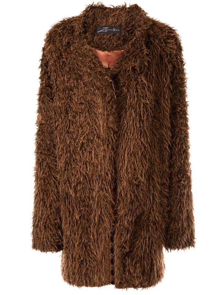 Zambesi Socialite Faux Fur Coat - Brown