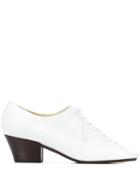 Lemaire Square Toe Pumps - White