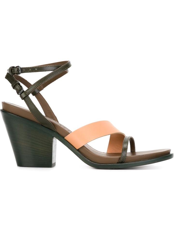 A.f.vandevorst X3730 Sandals, Women's, Size: 39, Green, Calf Leather/bos Taurus