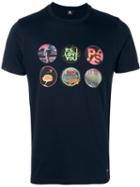 Ps By Paul Smith 'bom' T-shirt, Men's, Size: Small, Blue, Organic Cotton