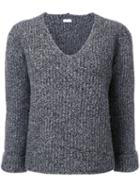 Rito V Neck Jumper, Women's, Size: 38, Grey, Wool