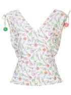 Chanel Pre-owned Ice-cream Print Sleeveless Top - Multicolour