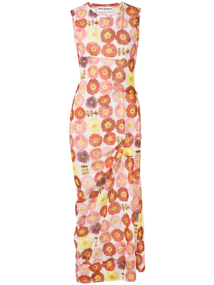 Molly Goddard Floral Print Dress - Pink