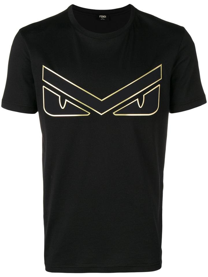 Fendi Eyes Patch T-shirt - Black