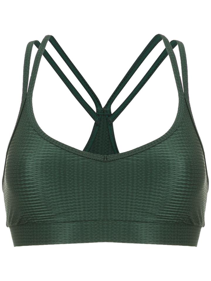 Track & Field Textured Power Top - Green
