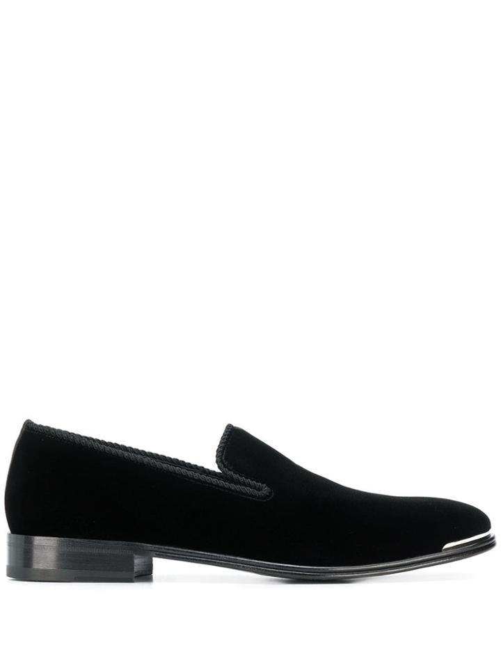Alexander Mcqueen Metal Detail Loafers - Black