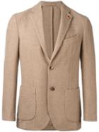 Lardini Two-button Blazer, Men's, Size: 48, Nude/neutrals, Camel Hair/polyester