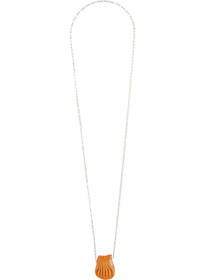 Ma+ Mini Pouch Necklace - Metallic