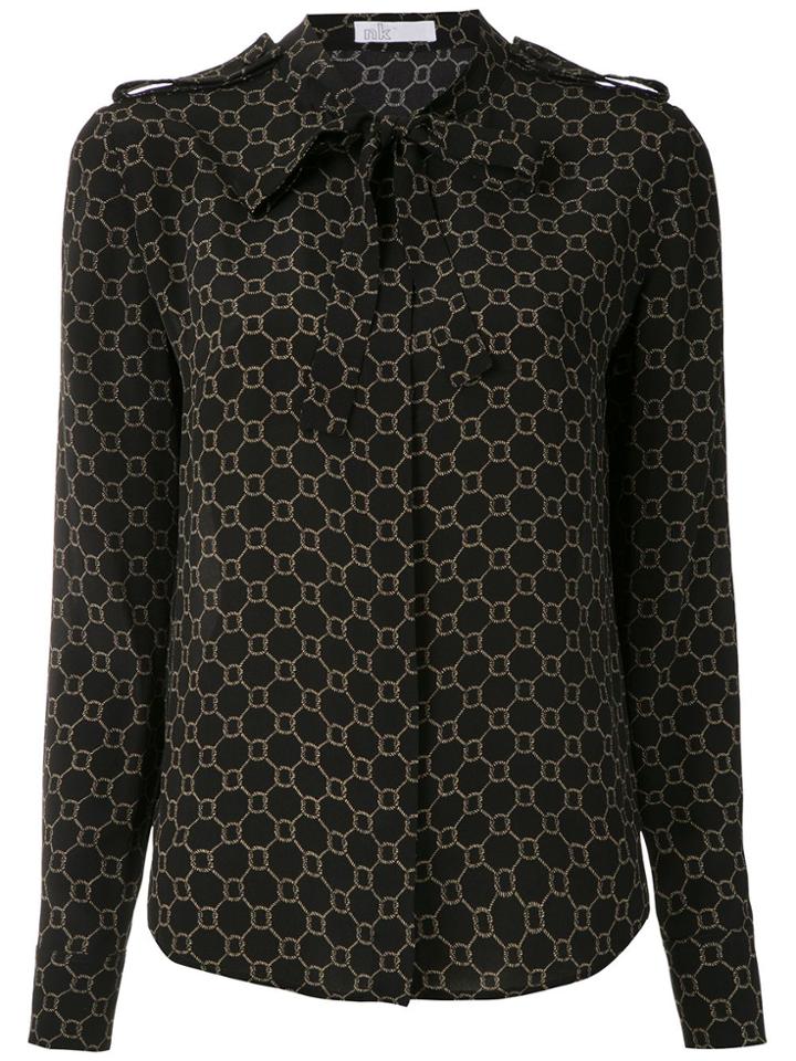 Nk Rope Edgar Silk Shirt - Black