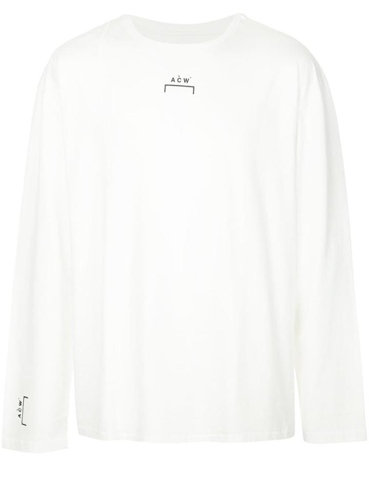 A-cold-wall* Logo Print Long Sleeve T-shirt - White