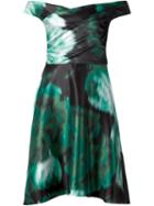 Lela Rose Haze Print Flared Dress