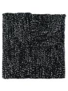 Jil Sander Long Knitted Scarf - Black