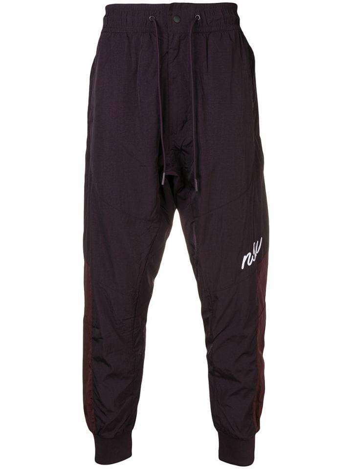 Nike Athletic Woven Track Joggers - Purple